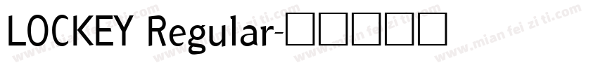 LOCKEY Regular字体转换